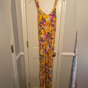 Yellow Floral Jumpsuit
